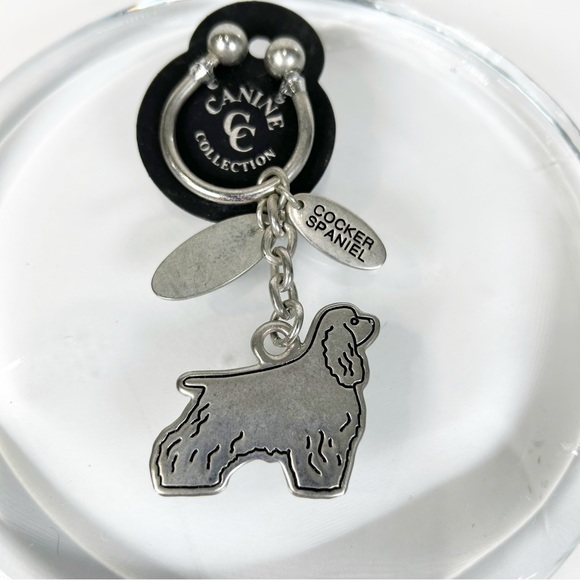 Canine Collection Cocker Spaniel Dog Metal Key Ring NEW - Picture 1 of 5